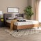 Baxton Studio Catarina Grey Upholstered Walnut Finished Full Size Platform Bed 159-9572 - alternate 6